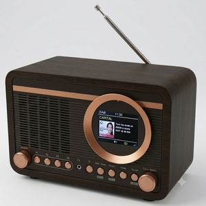 Digital Alarm <b>Clock</b> DAB Retro <b>Radio</b> Home Audio FM <b>Radio</b> - Product Image 2