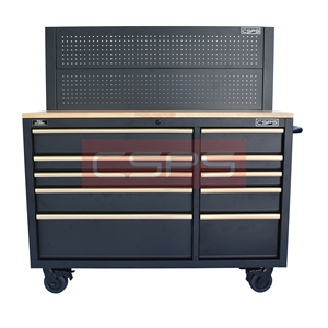 Matte Black Powder Coated Steel 10 <b>Drawer</b> <b>Tool</b> Cabinet Family keywords: for Garage Workshop Storage Use - Product Image 4