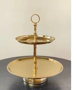 ชั้นวางเค้กโลหะคุณภาพสูงสำหรับงานจัดเลี้ยง ชั้นวางขนมหวาน ที่วางคัพเค้ก ชั้นวางเสิร์ฟที่ทนทาน - Product Image 3