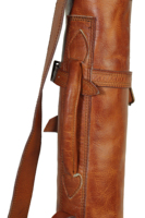 Sac de golf classique en cuir PU avec bandoulière, haute qualité, léger, grande capacité, fermeture éclair Roziv Sports