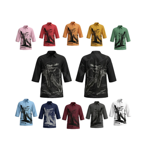 Chemise longue surdimensionnée à imprimé graphique abstrait personnalisé, tendance et décontractée - Product Image 1