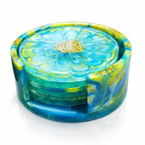 Handmade Luxury Resin Tea <b>Coaster</b> Custom Design For Home Hotel Restaurant Or Cafe Table Ware Decoration <b>Beer</b> Mug <b>Coaster</b> Use - Product Image 2
