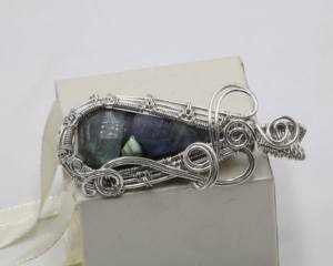 Colgante de Ametrina con Alambre de Cobre, Tamaño Libre, Gema de Ametrina Natural, Joyería Hecha a Mano - Product Image 2