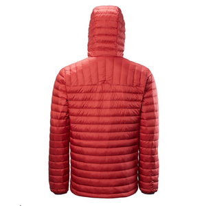 Men's Red Quilted Puffer Jacket Stand Collar Zipper Closure Windproof Casual Winter Wear - Product Image 2