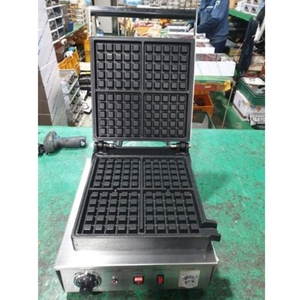 Máquina para Hacer Waffles Belgas Sun Machine, 4 Cuadrados, Eléctrica, Comercial, con Bandeja para Aceite (Posición Lateral), 220V/110V, 1 Año de Garantía, WER-350S2 - Product Image 1