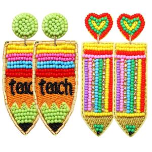 Premium élégant fait à la main perlé Sophia bouteille broderie boucle d'oreille fantaisie choix élégant bijoux uniques et dernière tendance de l'inde - Product Image 5