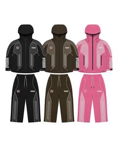 Conjunto Deportivo BNO STUDIOS, Sudadera con Capucha de Manga Larga, Transpirable, de Poliéster, Unisex para Adultos, Color Sólido Otoñal, Estampado por Sublimación - Product Image 1