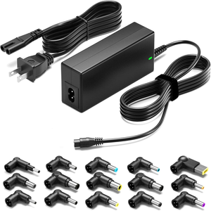 อะแดปเตอร์ AC อเนกประสงค์ 90W สำหรับแล็ปท็อป ใช้แทนที่อะแดปเตอร์เดิมของ Dell HP Acer Asus Lenovo IBM Toshiba <span class=keywords><strong>Samsung</strong></span> Sony Fujitsu พร้อมหัวต่อ 15 แบบ - Product Image 1