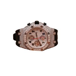 Montre mécanique en acier inoxydable avec logo personnalisé, sertie de diamants Moissanite VVS, style Hip Hop, pour hommes, Reloj Homre - Product Image 1