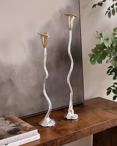 Porte-bougie décoratif en fer de qualité supérieure, collection élégante et luxueuse intemporelle, porte-bougie en or fait main, design moderne pour l'intérieur - Product Image 3