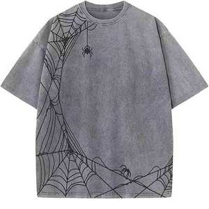 High Quality Custom Heavy <b>Weight</b> 100% Cotton Solid Acid Washed Eco-Friendly Breathable Anti-Wrinkle Men's Acid Wash T Shirts - Product Image 6