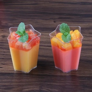 Premium Mini Dessert Shot Cups for Mousse Parfait Pudding <b>Jelly</b> & Party Desserts 70ml <b>Clear</b> Star Shape Plastic Dessert Cups 2026 - Product Image 3