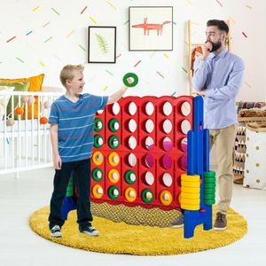 Set di giochi da tavolo gigante da 4 a punteggio con comoda opzione di archiviazione netta - Product Image 2