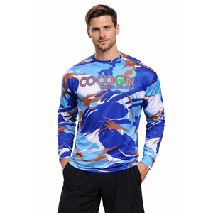 เสื้อเชิ้ตตกปลาผู้ชายกันน้ำ UPF 50 แขนยาว ป้องกันรังสียูวี แห้งเร็ว ระบายอากาศได้ดี สำหรับนักตกปลา กีฬากลางแจ้ง - Product Image 1