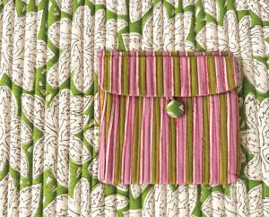 Jaipur Originals Quilted Floral Cotton Fabric <b>Laptop</b> Tote Bag Striped Pocket Handle Shockproof Lightweight Protective Vintage - Product Image 6