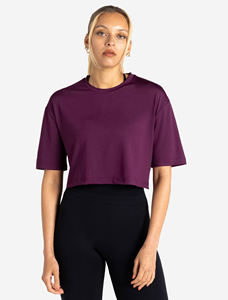 Trendy Women's Casual Short <b>Crop</b> <b>Top</b> Lightweight Breathable Summer Loose Fit Daily Wear Fashion Polyester/Cotton - Product Image 3
