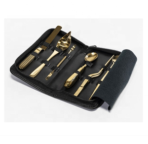 Chef Signature Plating <b>Kit</b> Precision Tools Stainless Steel Titanium Coated Gold Culinary Set for Professional Food Plating - Product Image 1