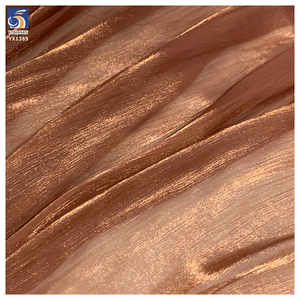 YX1389 Tela <span class=keywords><strong>de</strong></span> Organza Crepé Brillante y Suave <span class=keywords><strong>de</strong></span> Poliéster Marrón Café <span class=keywords><strong>de</strong></span> 50 g/m², la Más Vendida, para Confección <span class=keywords><strong>de</strong></span> Vestidos <span class=keywords><strong>de</strong></span> <span class=keywords><strong>Mujer</strong></span> - Product Image 2