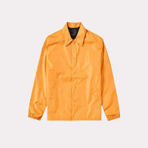 เสื้อโค้ชผู้ชายแบบสปอร์ตสั่งทำขายส่ง ผลิตจากโพลีเอสเตอร์ ปิดด้วยซิป สไตล์ไฮสตรีท บริการ OEM สีทูโทน บล็อกสีด้านหน้า แบบเรียบ - Product Image 1