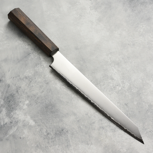 Professional Modern Sushi Slicing <b>Knife</b> Razor Sharp Stainless Steel <b>Fish</b> Fillet Wood Handle Handmade Ambidextrous Dishwasher - Product Image 6