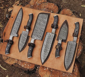 LEGACY BLADES Juego de Cuchillos de Cocina Profesionales de 5 Piezas, Acero de Damasco de 67 Capas, Ambidiestros, Cuchillos de Chef Afilados como una Navaja, Sostenibles - Product Image 5