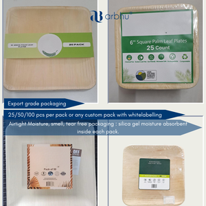 Premium Areca Leaf Plate Compostable Sustainable Hardwood Alternative Strong Heat Resistant <b>Tableware</b> For Wedding Party Supply - Product Image 3