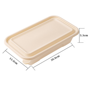 Hot Selling Eco-Friendly Cornstarch Biodegradable Food <b>Containers</b> for <b>Takeaway</b>, Lunch & Food Storage - Product Image 2