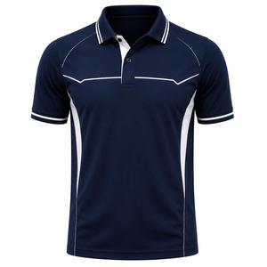 Camiseta de Manga Corta para Hombre, Color Personalizado, Poliéster/Algodón Sólido, Transpirable, Tejido de Punto, Secado Rápido, Diseño Deportivo, Corte Regular, Premium - Product Image 1