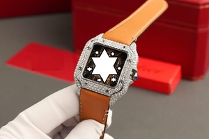 Montre mécanique carrée de luxe, boîtier en acier inoxydable, bracelet en cuir, cadran analogique, cristal saphir, style unisexe tendance - Product Image 6