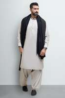 Setelan Shalwar Kameez Pria Premium dengan Selendang, Pakaian Pernikahan India dan Pakistan, Ukuran dan Warna Sesuai Pesanan, Desain Bordir