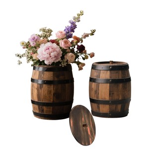Wholesale Unique Jodhpur Wood <b>Planter</b> with Metal Accents - Handcrafted - Product Image 3