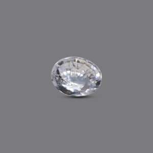 Lab-Created White Zircon Loose Gemstone 4.35 Carat for Fine Jewelry - Product Image 1