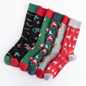 Chaussettes fantaisie pour hommes, anti-bactériennes, hiver, dessin animé, décontractées, amusantes, colorées, originales, pour Noël, vente en gros - Product Image 5