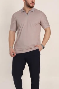 เสื้อกอล์ฟผู้ชาย โลโก้ด้านหน้า บริเวณปกเสื้อ น้ำหนัก 400 กรัม ผ้าฝ้าย 100% แขนสั้น แห้งเร็ว ระบายอากาศดี แฟชั่นสั่งทำได้ - Product Image 3