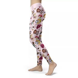 Pantalones de Yoga de cintura alta con tinte de corbata sólido de talla grande para mujer, mallas con bolsillos, pantalones para correr para adultos, estampados - Product Image 6