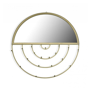 Miroir mural arqué en fer forgé de style architectural moderne, miroir décoratif haut de gamme pour mariage, taille personnalisable pour murs d'accentuation - Product Image 3