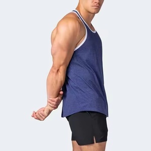 Camiseta sin Mangas para Hombre, Cuello Redondo, Ajuste Holgado, Secado Rápido, Transpirable, Ecológica, Poliéster/Algodón, Ligera, Diseño de Logotipo Personalizado - Product Image 1