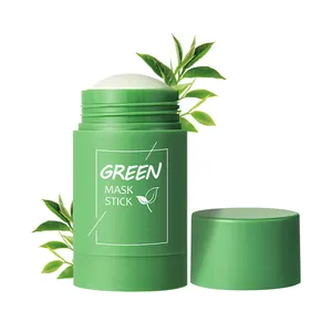 Hot Sale Factory Green Tea Stick Best Price Private Label Whitening Cleansing Moisturizing Skin Care Clay Face Mask