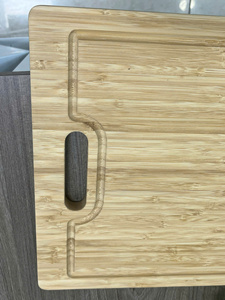 Planche à découper en bois de bambou épaisse et robuste, grande, moyenne et petite, pour la préparation des aliments en cuisine - Product Image 6
