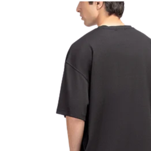 Camiseta de Algodón Negra para Hombre, Corte Regular, Estampado Serigrafiado, Estilo Casual, Transpirable, para Uso Diario, Moda Veraniega - Product Image 4