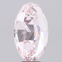 Diamant VS2 Clarity Excellent Polish IGI Certified CVD, diamant non monté, exportation supérieure, taille ovale, cultivé en laboratoire, rose intense fantaisie, MANYA
