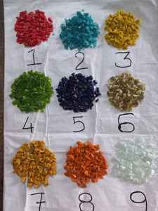 Chips de Vidrio Transparente, Chips de Mármol Blanco, Chips para Mezclar Terrazo, Hechos de Piedra Natural, Piedra Triturada, Duraderos, Ecológicos, Únicos - Product Image 3