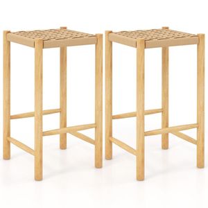 Set of 2 26-Inch <b>Dining</b> Bar <b>Stools</b> for Home or Commercial Use - Product Image 1