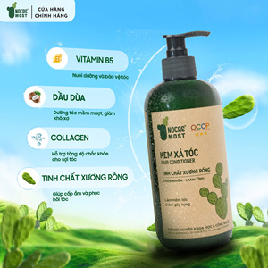 Après-shampoing Nocas aux ingrédients bio, huile de coco, extrait de nopalea, texture crème lissante, utilisation jour et nuit pour tous types de cheveux - Product Image 3