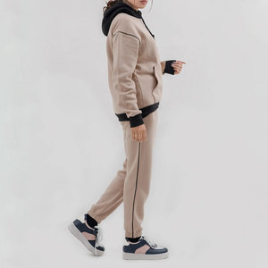 Nuevo Conjunto Deportivo de Dos Piezas para Mujer, Hecho a Medida, Sudadera con Capucha y Pantalones Deportivos para Gimnasio y Running - Product Image 3