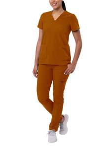 Vêtements d'hôpital pour femmes, sur mesure, extensibles et respirants, ensembles de blouses médicales 2 pièces - Product Image 4