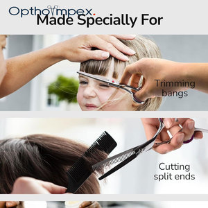 Tijeras de Entresacar de Precisión con Hoja Afilada de Acero Inoxidable 4Cr13 para Barberos, Salones y Estilistas, para Texturizar el Cabello - Product Image 5