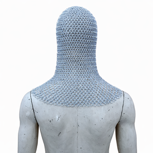 Capucha de Malla de Aluminio Medieval con Anillos de 10mm, Calidad Premium para Armadura de Caballero, Reenactment, Cosplay y Disfraz de Halloween - Product Image 2