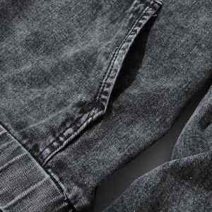 Sudadera con Capucha Personalizada, Lisa, Extra Grande, de Algodón Grueso, Estilo Vintage, Lavada con Ácido, para Hombre - Product Image 2