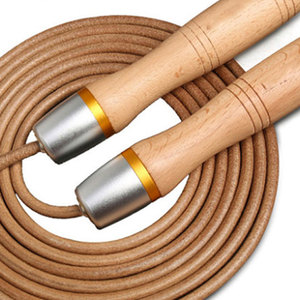Corde à sauter de fitness personnalisable avec poignée en bois de haute qualité, en PVC/plastique/mousse, longueur réglable, logo personnalisé, marque privée - Product Image 4